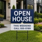 Custom Open House Signs