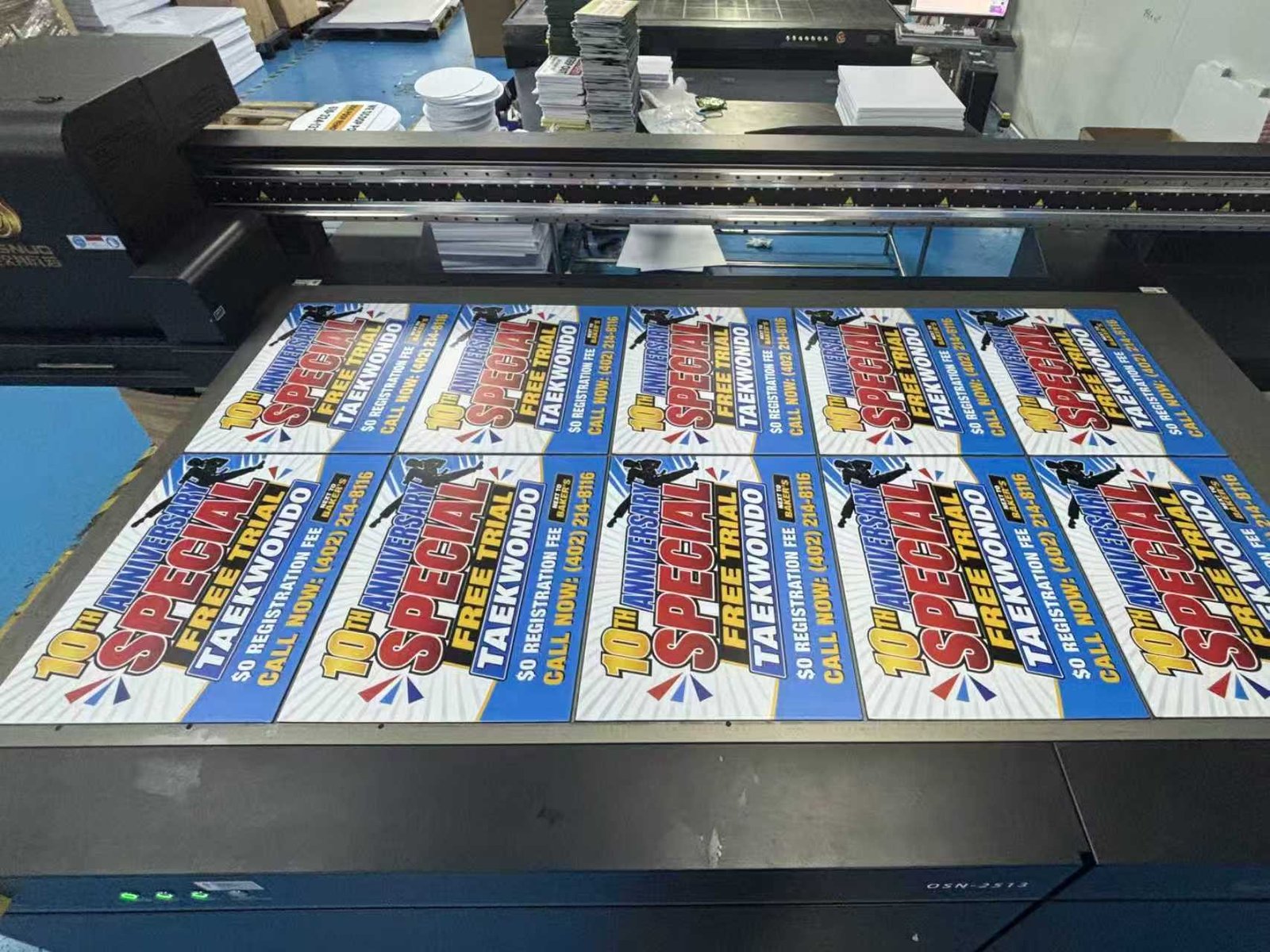 flatbed UV printing machine for custom yard signs
