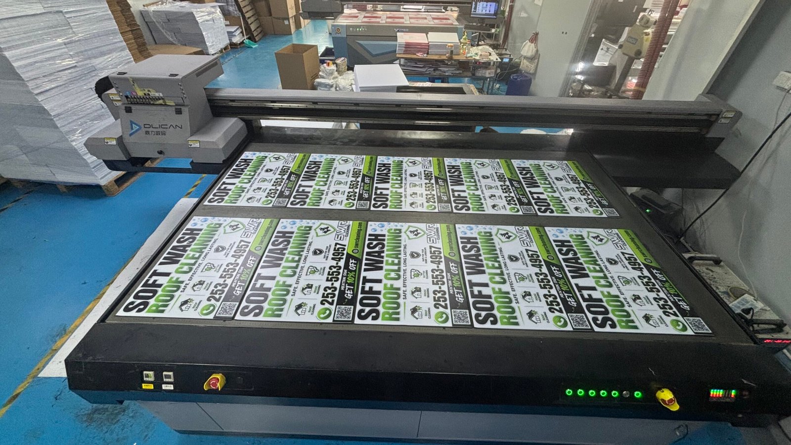 iYardSign custom yard sign factory producing coroplast yard signs for overseas buyers.
