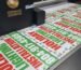 Yard sign color consistency check during bulk UV printing of corrugated plastic signs